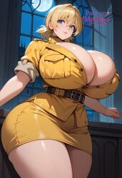 1girls ai_generated belt blonde blonde_female blonde_hair blonde_hair_female blue_eyes blue_eyes_female breasts cameltoe cleavage curvy erect_nipples female gigantic_breasts hellsing huge_areolae huge_ass mrsthicc nai_diffusion puffy_nipples realistic seras_victoria short_hair short_hair_female stable_diffusion thick_lips voluptuous wide_hips yellow_hair