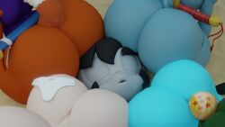 5boys ass big_ass big_butt bubble_ass bubble_butt doommusk dragon_ball face_in_ass fat_ass fat_butt gigantic_ass gigantic_butt huge_ass huge_butt large_ass large_butt male male_only oolong pilaf puar shu_(dragon_ball) surrounded_by_ass thick_ass thick_butt