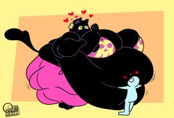 1girls 2022 absurd_res anon anthro artist_name bbw belly breasts double_belly facelesskiwami feline feline_humanoid female furry gigantic_belly heart hips hug huge_belly huge_breasts huge_thighs hugging_belly hyper hyper_belly larger_female massive_belly mocha_(facelesskiwami) obese obese_female overweight overweight_female size_difference ssbbw thick_thighs thighs wholesome wide_hips