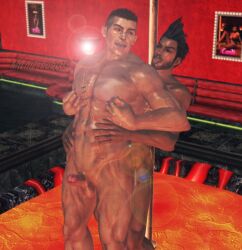 2boys 3d anal bara bayman dead_or_alive diego_(doa) gay male_focus male_only michifreddy35 muscular muscular_male nude penis yaoi