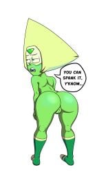 asking_for_it bending_over cartoon_network dzk embarrassed embarrassed_nude_female female_only gem_(species) naked nude peridot_(steven_universe) pussy steven_universe