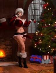 1futa 3d alternate_version_available athletic_futanari balls big_breasts blonde_hair boots breast_implants busty christmas christmas_outfit christmas_tree dickgirl fake_breasts fishnets flaccid flaccid_penis futa_only futanari heels hourglass_figure penis pinup short_hair susie_williams_(toxiccg3d) teal_eyes testicles toxiccg3d