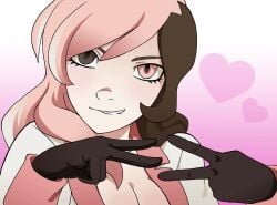 animated female gif human looking_at_viewer nameless_shitbug neo_(rwby) rwby smirking smirking_at_viewer yuri