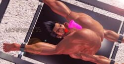 3d 3d_(artwork) 3d_model anal bara bondage dead_or_alive diego_(doa) dildo gay male_focus male_only michifreddy35 muscular muscular_male nude penis restrained solo yaoi