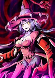 1girls appmon_(species) digimon digimon_universe:_appli_monsters face_tattoo female female_only solo tattoo warudamon witch witch_hat