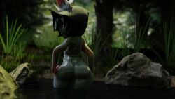 1girls animated completely_nude forest league_of_legends naked naked_female solo tagme vex_(league_of_legends) video yordle