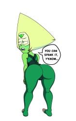 asking_for_it ass ass_focus bending_over cartoon_network dzk female_only gem_(species) green_skin peridot_(steven_universe) steven_universe