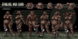 amputation amputee angry animal_genitalia animal_penis anthro ass balls belly biceps big_belly big_butt big_muscles breasts canine crying digital_media_(artwork) english_text erection female front_view fur futanari hair happy hi_res intersex leonberger looking_at_viewer looking_back mammal model_sheet musclegut muscular muscular_butt muscular_futanari muscular_thighs navel nipples nude open_mouth pecs penis pregnant presenting pussy rear_view sad scar scowl simple_background slightly_chubby smile solo standing stirling_van_cann surprise tears teeth text thick_thighs toes tongue tongue_out transformation triceps voluptuous wide_hips zorrore