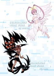 artist_request digimon digimon_xros_wars female female_only luminamon nene_amano shademon