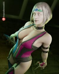 3d bob_cut breasts female_only francis_brown khameleon mortal_kombat mortal_kombat_1_(2023) netherrealm_studios non-nude solo text