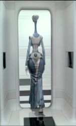 3d alien alien_girl alternate_breast_size ass attack_of_the_clones backboob black_sclera blue_skin clone_wars edit from_behind huge_breasts kaminoan long_neck monkeyman_(artist) screencap screenshot_edit sports_bra star_wars thick_thighs wide_hips