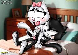 anthro bbmbbf blush breasts cum cum_in_pussy cum_inside dreamworks felix_the_cat felix_the_cat_(series) female kitty_kat male male/female mobius_unleashed nude open_mouth palcomix penis pussy sex tongue universal_studios vaginal vaginal_penetration vaginal_sex