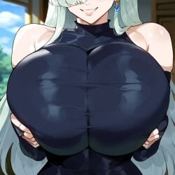 1female 1girls ai_generated big_breasts breasts creamy_ai elizabeth_liones female nanatsu_no_taizai solo solo_female thick_thighs