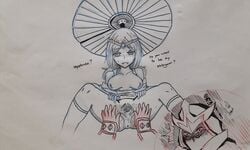 1boy 1girls areolae ass blush breasts breasts_out female hayabusa_(mobile_legends) kagura_(mobile_legends) legs legs_up mobile_legends mobile_legends:_adventure mobile_legends:_bang_bang nipples pussy pussy_juice spread_legs spread_pussy spreading tagme umbrella