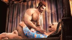 3d anal anal_penetration anal_sex animated bald bara beard braum cowboy domredsins erection gay graves_(league_of_legends) hairy_chest hairy_legs human league_of_legends male male/male male_only mustache no_sound penis sex short_hair video yaoi