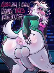 absurd_res anthro anus aroused ass balls big_balls big_butt big_penis bovid butt_grab caprine cloak clothing deltarune drugs eyewear femboy genitals glasses goat hand_on_butt hi_res horn male mammal mangomaniacz marijuana penis puffy_anus raised_tail ralsei scarf shaking shaking_butt smoke solo speech_bubble spread_butt spreading substance_intoxication tail tail_tuft teasing tuft undertale_(series) wide_hips