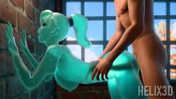 3d against_wall animated bent_over ella_slurp female fortnite helix3d male male_penetrating nude_female ponytail see-through shorter_than_30_seconds side_view slime_girl sound tagme transparent_body video