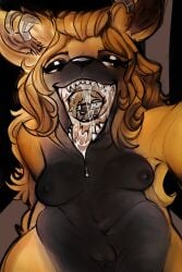 abigael_(foxy_carter) almost_fully_inside ambiguous_anthro ambiguous_gender ambiguous_prey anthro anthro_pred anthro_prey belly big_belly biped black_body black_countershading black_fur black_nipples black_nose bodily_fluids body_outline breasts brother brother_and_sister brown_eyes brown_inner_ear canid canine colored countershade_face countershade_fur countershade_torso countershading digital_media_(artwork) duo ear_piercing ear_ring eyelashes eyewear feet_first female female_anthro female_focus female_pred fox foxy_carter front_view fur gaping_mouth glasses half-closed_eyes head_in_mouth hi_res in_throat kelova larger_anthro larger_female larger_pred long_hair male mammal monotone_hair mouth_shot multicolored_body multicolored_fur narrowed_eyes nipples nude open_mouth open_smile oral_vore orange_body orange_ears orange_fur orange_hair piercing reverse_countershading ring_piercing saliva saliva_on_tongue selfie shaded sharp_teeth sibling sister sitting size_difference smaller_ambiguous smaller_anthro smaller_prey smile soft_vore stomach_bulge swallowing teeth tongue tongue_out twins two_tone_body two_tone_fur vore