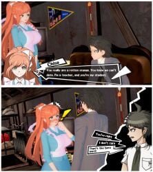 bookie danganronpa danganronpa_(series) danganronpa_2:_goodbye_despair danganronpa_3 hinata_hajime hud persona_5 teacher_and_student yukizome_chisa