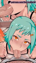 1girls 2025 2girls :>= ai_generated aqua_hair artist_name blowjob blowjob_face cheek_bulge choker cock collarbone cum_in_mouth dick electroworld fellatio female futa_with_female fuu_(naruto) green_hair group_sex hair_ornament hi_res high_quality high_resolution highres irrumatio licking multiple_girls naruto naruto_(series) naruto_shippuden oral oral_sex orange_eyes patreon patreon_username penis short_hair stable_diffusion straight sucking testicle_sucking uncensored veins veiny_penis watermark