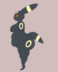 bbw big_breasts breasts cleavage eeveelution female furry huge_breasts nipples overweight plantedpot pokemon pokemon_(species) tagme thick_thighs umbreon wide_hips