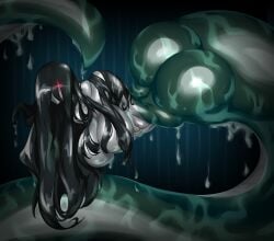 big_ass big_breasts breasts breasts_bigger_than_head bubble_butt huge_ass huge_breasts japanese_mythology kailyn kreativekailyn monster monster_girl mythological_creature mythology naked naked_female nightmare_waifu nure-onna red_eyes wide_hips