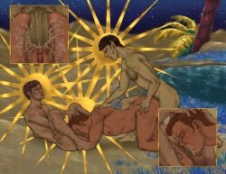 3boys alien_on_human blowjob cuntboy gay human human_only intersex interspecies james_t._kirk leonard_mccoy male oral oral_penetration purpleenma spock star_trek star_trek_if_it_was_good star_trek_the_original_series threesome trans_man vaginal_penetration vulcan_(species) yaoi