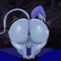 1boy anus balls big_ass blue_skin bubble_butt deltarune deltarune_chapter_1 huge_ass jester jester_hat jester_outfit jevil_(deltarune) kuroinsolitude male male_only solo tagme thick_thighs undertale_(series) wide_hips