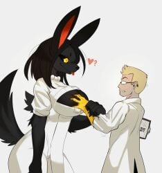 1boys 1girls big_breasts breasts female male scp_foundation scp_scientist tagme