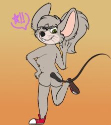 ass chuck_e_cheese_(franchise) mouse mouse_ears mouse_girl mouse_humanoid mouse_tail shoes_only