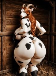 ai_assisted ai_generated ai_video animated anthro bouncing_breasts breasts_bounce curvy female female_only goat goat_girl huge_breasts jiggling_ass jiggling_breasts jiggling_butt naked no_sound solo styl1sh tagme thick_thighs video wide_hips