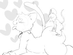 brawl_stars cat cat_ears cat_tail gay gay_sex heart_eyes kit_(brawl_stars) larger_bottom moe_(brawl_stars) mouse power_bottom smaller_top submissive_male submissive_top tagme thick_ass thick_thighs
