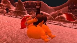 anthro big_ass bigger_male bowser_jr. gay kane_brent_koopa male male/male ninji_(mario) smaller_male tecbuttlovefa