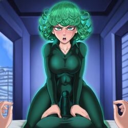 2025 ai_generated fubuki_(one-punch_man) futa_on_female futanari green_eyes green_hair incest one-punch_man shadman_(style) shadman_homage tagme tatsumaki vampiregurl vampiregurl_(artist)