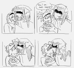 blush builderman builderman_(forsaken) claws feathered_wings feathers forsaken_(character) forsaken_(roblox) shedletsky shedletsky_(forsaken) size_difference sweating telamon