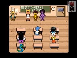 aged_up alphys animated anthro berdly bladedbard bodily_fluids catti_(deltarune) classroom cum deltarune digital_media_(artwork) exhibitionism female genital_fluids genitals group human jockington_(deltarune) kris_(deltarune) male male/female mammal monster_kid noelle_holiday pixel_(artwork) pixel_animation pixel_art public public_nudity pussy sex_education sprite sprite_art susie_(deltarune) temmie_(deltarune) trio undertale_(series)