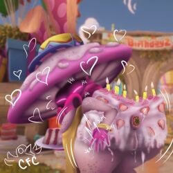 1girls anal_object_insertion anus ass ass_focus ass_grab ass_up belly big_ass birthday birthday_cake breasts cake chubby colorful_crow cream dripping fat_ass female food_play fungi_humanoid huge_ass mushroom mushroom_humanoid night-sprinkles_(pvz) night_cap_(pvz:bfn) oc plant_girl plants_vs_zombies plants_vs_zombies:_battle_for_neighborville pussy pussy_juice strawberry