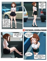 1girls ai_generated black_skirt blush boku_no_hero_academia boosty boosty_username breasts comic_page comic_panel comics crop_top dialogue doujinshi female hentai looking_at_viewer medium_breasts my_hero_academia nsfw ochako_uraraka patreon patreon_slyndor sexy sexy_body sexy_clothing short_skirt shy slyndor talking talking_to_viewer tight_clothing tight_fit tight_top tight_topwear uraraka uraraka_ochako uravity white_crop_top
