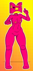 cat_ears cat_humanoid cat_icon cube_98_(geometry_dash) cube_humanoid cwimzy female female_focus geometry_dash naked naked_female redraw traced