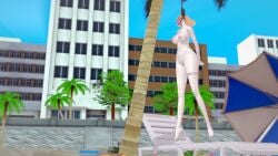asphyxiation beach female female_death gallows guro hanging hangmannoose_(artist) noose original_character sexy_clothing snuff