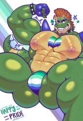 2025 4_fingers abs alligator alligatorid anthro barazoku biceps big_pecs bodypaint bracelet bulge clothed clothing collar crocodilian darkpolari emanata english_description english_text eyewear fingerless_gloves fingers fist five_nights_at_freddy's five_nights_at_freddy's:_security_breach flexing glasses gloves green_body green_scales hair handwear hi_res jewelry lgbt_pride lgbt_pride_month male mohawk montgomery_gator muscular muscular_anthro muscular_arms muscular_legs muscular_male nipples pecs pink_nipples pride_colors purple_clothing purple_gloves purple_handwear red_eyes red_hair reptile scales scalie scottgames sharp_teeth shoulder_pads solo spiked_bracelet spiked_collar spikes star_glasses star_symbol steel_wool_studios tail teeth text thong thong_only topless topless_male underwear underwear_only vincian_pride_colors