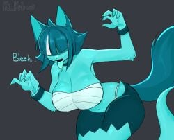 1female 1girl 1girls 2025 2025s 2d 2d_(artwork) 2d_artwork absurd_res absurdres anthro anthro_female anthrofied artist_name artist_signature ass bandages_around_breasts bandages_around_chest big_ass big_breasts big_butt bleh blue_body blue_fur blue_skin blue_tail blue_tongue breasts_out butt cat cat_ears cat_girl cat_tail catgirl clawed_fingers claws covered_breasts covered_eyes digital_art digital_drawing digital_drawing_(artwork) digital_media digital_media_(artwork) digital_painting digital_painting_(artwork) dripping_tongue ectobody ectoplasm ectotongue english_text fangs feline female female_anthro female_focus female_only fingers floating fur furry furry_female ghost ghost_cat ghost_girl ghost_tail goommy_(goommymuffin) goommymuffin hair hair_between_eyes hair_covering_eyes hair_over_eyes hi_res ki_kidrew light_blue_inner_ear signature tail text tongue tongue_out