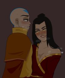 aang avatar_the_last_airbender azula azulaang big_breasts blush blush breasts fully_clothed glowing_eyes mutty nervous nickelodeon nightgown oiled_skin princess robe seductive seductive_eyes seductive_gaze seductive_look seductive_smile steaming_body steamy_breath sweaty_body temptation
