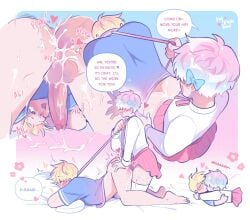 2boys boyfriends_(webtoon) cum cum_in_ass cum_inside femboy femboydom gay gay_penetration gay_sex leash leash_and_collar leash_pull leash_tug leashed_collar male male_only male_penetrated male_penetrating male_penetrating_male partially_clothed refrainbow small_dom_big_sub twink uncensored yaoi