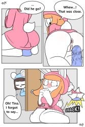 2:3 anal anal_addiction anal_insertion anal_masturbation anal_orgasm anal_penetration anthro anus blue_clothing blue_pajamas blush blush_lines bodily_fluids brown_hair chinchilla chinchillid clothing comic dialogue dildo dildo_in_ass dildo_insertion door duo eyelashes female female_focus female_orgasm female_penetrated genitals hair hi_res kneeling lagomorph leporid male mammal masturbation object_in_ass orange_hair orgasm orgasm_face pajamas penetration pink_clothing pink_pajamas praying_hands rabbit rodent sex_toy sex_toy_in_ass sex_toy_insertion short_tail speech_bubble tail text tina_(tonytoran) tony_(tonytoran) tonytoran vulva