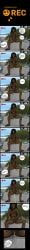 comic dark-skinned_female female female_ejaculation filming fingering imminent_orgasm lewderjacks_(artist) masturbation omorashi original_character peeing pussy_juice pussy_juice_drip squirting