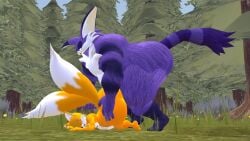 anal anthro anthro_penetrated ass big_ass big_the_cat bigger_male canine feline femboy forest_sex fox gay huge_ass kane_brent_koopa large_ass male male/male outside size_difference smaller_male sonic_(series) tails tails_the_fox tecbuttlovefa thick_thighs wide_hips