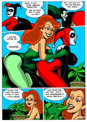 2girls batman:_the_animated_series batman_(series) big_breasts canon_couple clothed_sex comic dc_comics dcau dildo dildo_with_face female female_only frank_strom harley_quinn harley_quinn_(classic) huge_breasts human joker_(dildo) large_breasts multiple_girls poison_ivy poison_ivy_(dcau) sex_toy strap-on strap-on_with_face the_joker themed_dildo yuri