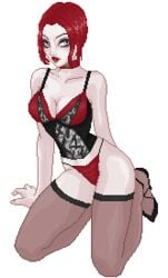 lingerie pale_skin pinup pixel_art tagme toreador toreador_(vtm) transparent_background vampire vampire_the_masquerade vampire_the_masquerade_bloodlines velvet_velour world_of_darkness