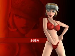 3d casual clothing female headwear human leisure_suit_larry luba_licious pale_skin tagme